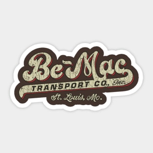 Be-Mac Transport Company, Inc. 1932 Sticker